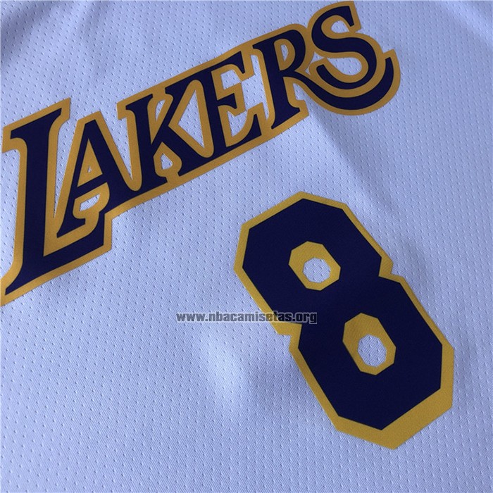 Camiseta Los Angeles Lakers Kobe Bryant NO 8 Association 2018 Blanco